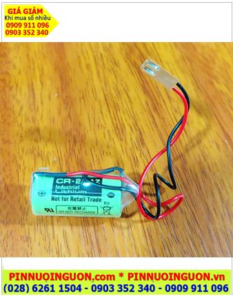 Panasonic CR-2/3AZ (Zắc JEA); Pin nuôi nguồn PLC Panasonic CR-2/3AZ lithium 3v 1600mAh (Nhật)